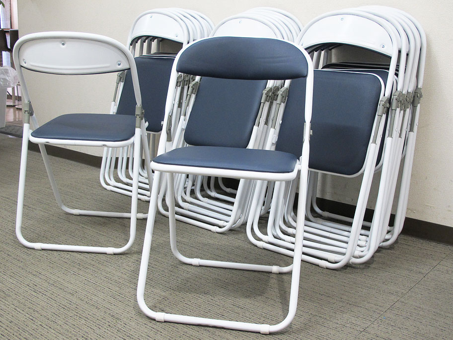【楽天市場】パイプイス パイプ椅子 パイプチェア 折りたたみ椅子 会議チェア【中古オフィス家具】【中古】：オフィス家具のオフィスパートナー