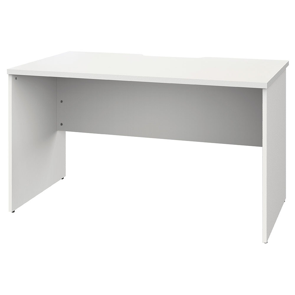 プラン木製デスク W1200 D700 ホワイト×ホワイト脚 RFPD-1270WH-WL新品 デスク|オフィス家具のオフィスパートナー