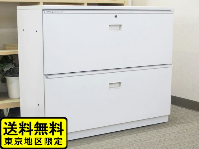 上下書庫セット　オープン/3段ラテラル　ホワイト　オカムラ製レクトライン 楽天市場】書庫 ラテラル キャビネット 3段 ホワイト 天板付き カギ