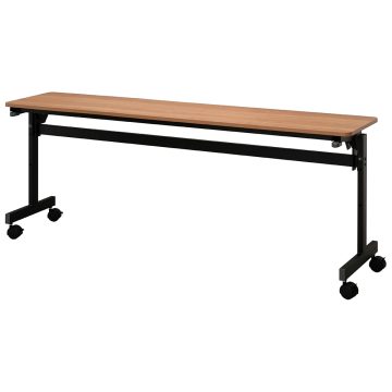 【法人様限定】 送料無料 シンプルフォールディングテーブル3 W1800xD400 ウォルナット RFFT3-1840DM｜オフィス家具のオフィスパートナー