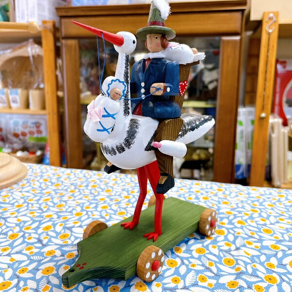 シュティーギリッヒ工房 こうのとりライダー（大） stork rider large dregeno