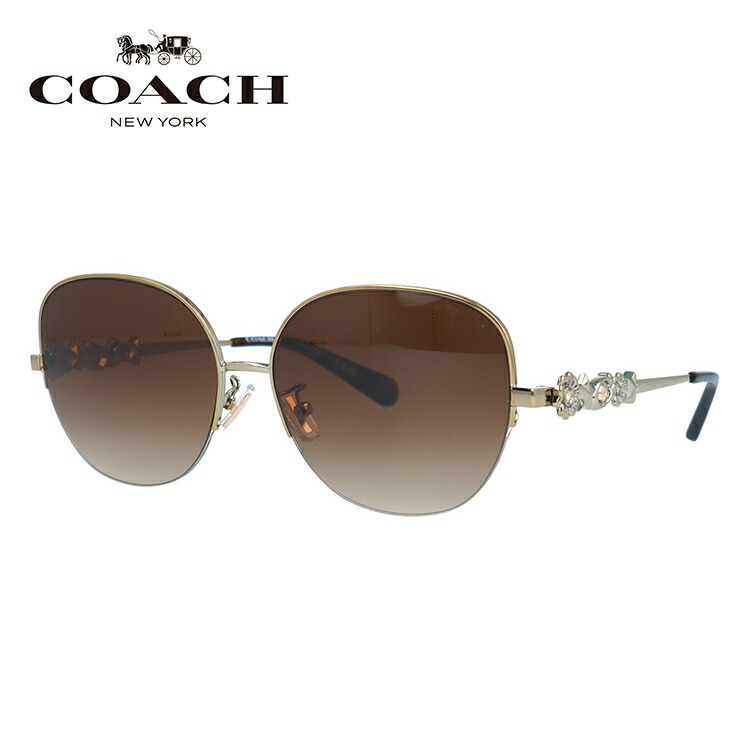 楽天市場】【COACH】コーチ サングラス HC7129-56465M ラウンド