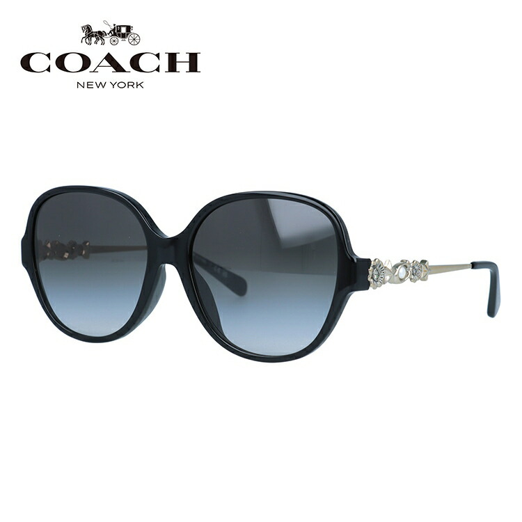 【国内正規品】コーチ サングラス フルフィット（アジアンフィット） COACH HC8303BF 50028G 57サイズ ウェリントン ユニセックス メンズ レディース