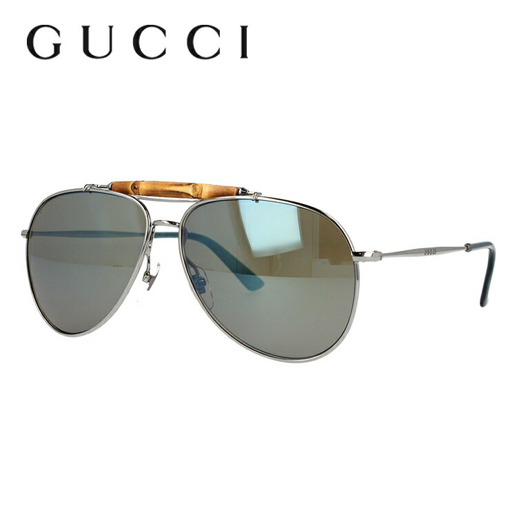 GUCCI　グッチ　サングラス　美品 アウトレット】GUCCI グッチ サングラス/RECTANGULAR-FRAME WITH