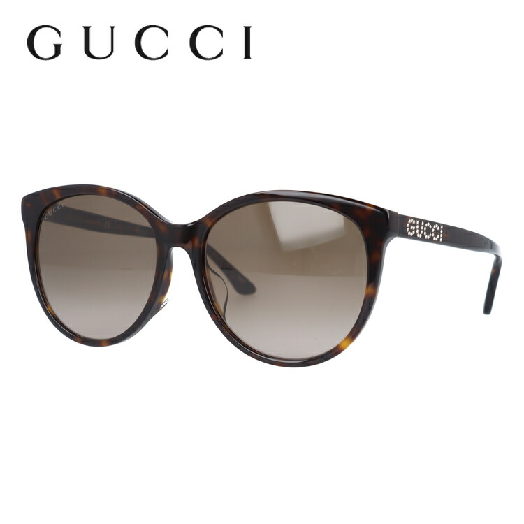 グッチ サングラス 【バタフライ型】 アジアンフィット GUCCI GG0729SA 002 56サイズ ユニセックス メンズ レディース イタリア製 ラインストーン UVカット 紫外線 プレゼント｜Dream Pocket -ドリームポケット-