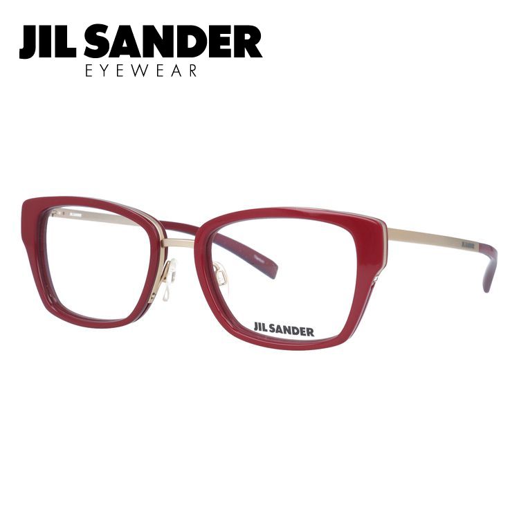 【お買い物マラソン対象】JIL SANDER メガネフレーム 【スクエア型】 おしゃれ老眼鏡 PC眼鏡 スマホめがね 伊達メガネ リーディンググラス 眼精疲労 ジル・サンダー 伊達 眼鏡 J2004-B 54 レディース ファッションメガネ ハイブランド|Dream Pocket -ドリームポケット-