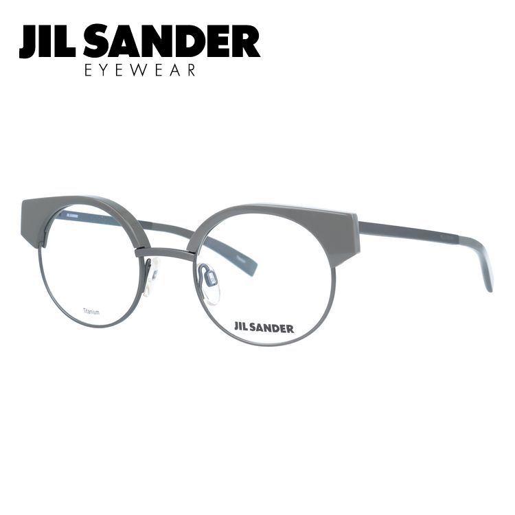 JILSANDER(ジルサンダー) サングラス美品  - J3012 ブラウン×シルバー JIL SANDER（ジルサンダー） サングラス メンズ レディース ブランド