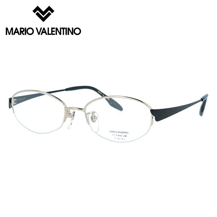 【当店限定SALE】【国内正規品】マリオ・ヴァレンティーノ メガネフレーム 伊達メガネ MARIO VALENTINO MV-345 C1 51サイズ オーバル マリオ・バレンチノ ユニセックス メンズ レディース
