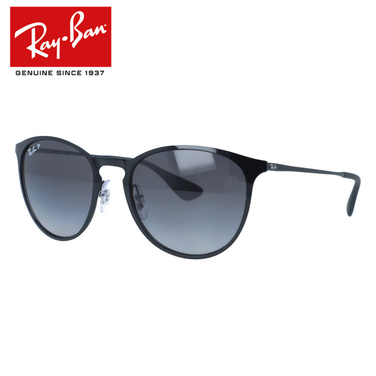 【国内正規品】レイバン サングラス エリカメタル 偏光サングラス Ray-Ban ERIKA METAL RB3539 002/T3 54サイズ ボストン型 グラデーションレンズ ユニセックス メンズ レディース