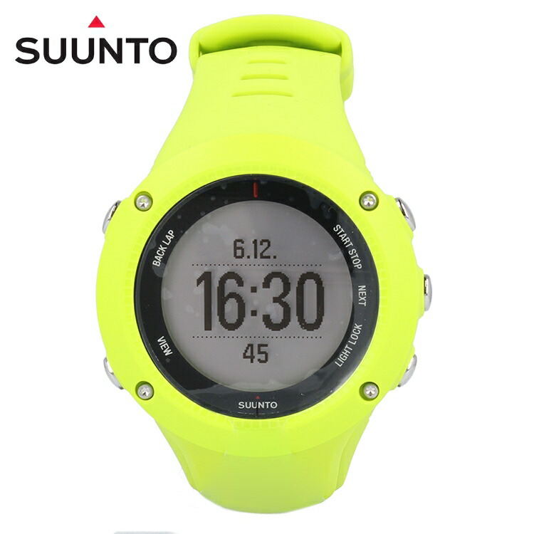 国内発送 人気定番 楽天マラソン特別価格 Ambit3 スント 腕時計 スント 腕時計 Suunto Ambit3 Run Lime ユニセックス メンズ レディース トレーニング用 スポーツウォッチ