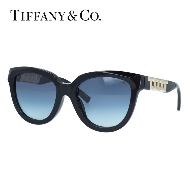 【訳あり・店頭展示品/外箱なし】【国内正規品】 ティファニー サングラス アジアンフィット Tiffany & Co. TF4215F 83429S 53サイズ ティファニーT フォックス型 ウェリントン アウトレット品 ユニセックス メンズ レディース