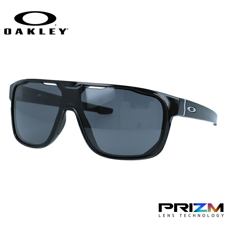 OAKLEY クロスレンジパッチ POLISHED BLACK oo9382-0160 Crossrange™ Patch Warm Grey Lenses, Polished Black Frame