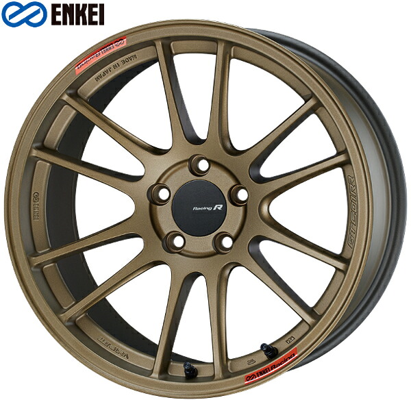 エンケイ レーシングレボリューション　GTC01RR アルミホイール 18×9.0J 5/100 +40 チタニウムゴールド 離島・沖縄配送不可