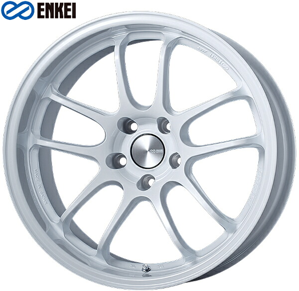 エンケイ パフォーマンス ライン PF01EVO アルミホイール 18×9.0J 5/114.3 +35 パールホワイト 離島・沖縄配送不可