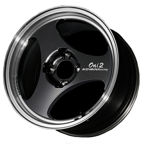 ヨコハマ アドバン レーシング Oni2 アルミホイール 15×8.0J　4/100　+30 マシニング＆ブラックガンメタリック V5177 離島・沖縄配送不可 22,717円
