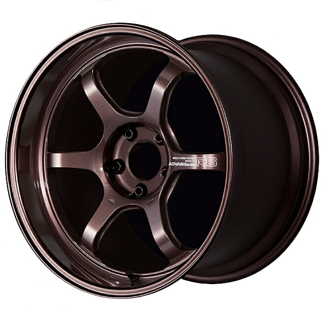 ヨコハマ アドバン レーシング R6 アルミホイール 18&times;9.5J　5/114.3　+45 レーシングコッパーブロンズ V4476 離島・沖縄配送不可｜オプショナル豊和