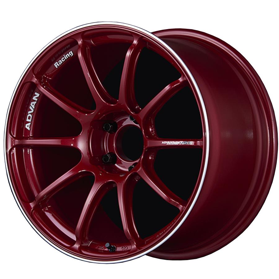 ヨコハマ アドバン レーシング RS3 アルミホイール 18×8.0J 5/114.3 +45 レーシングキャンディーレッド&リング V3719離島・沖縄配送不可|オプショナル豊和