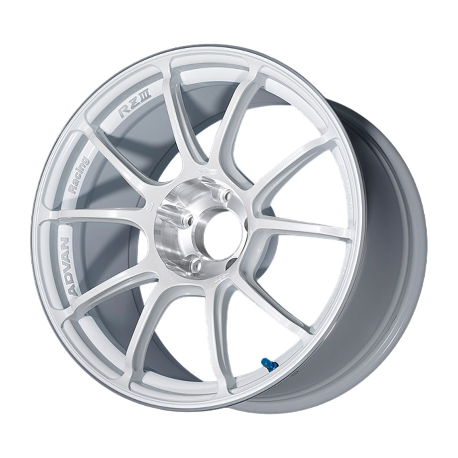 アドバンレーシング RZ3 アルミホイール 18×10.0J 5/114.3 +25 レーシングホワイトメタリック&ダイヤモンドカット(WMC) V6926|オプショナル豊和