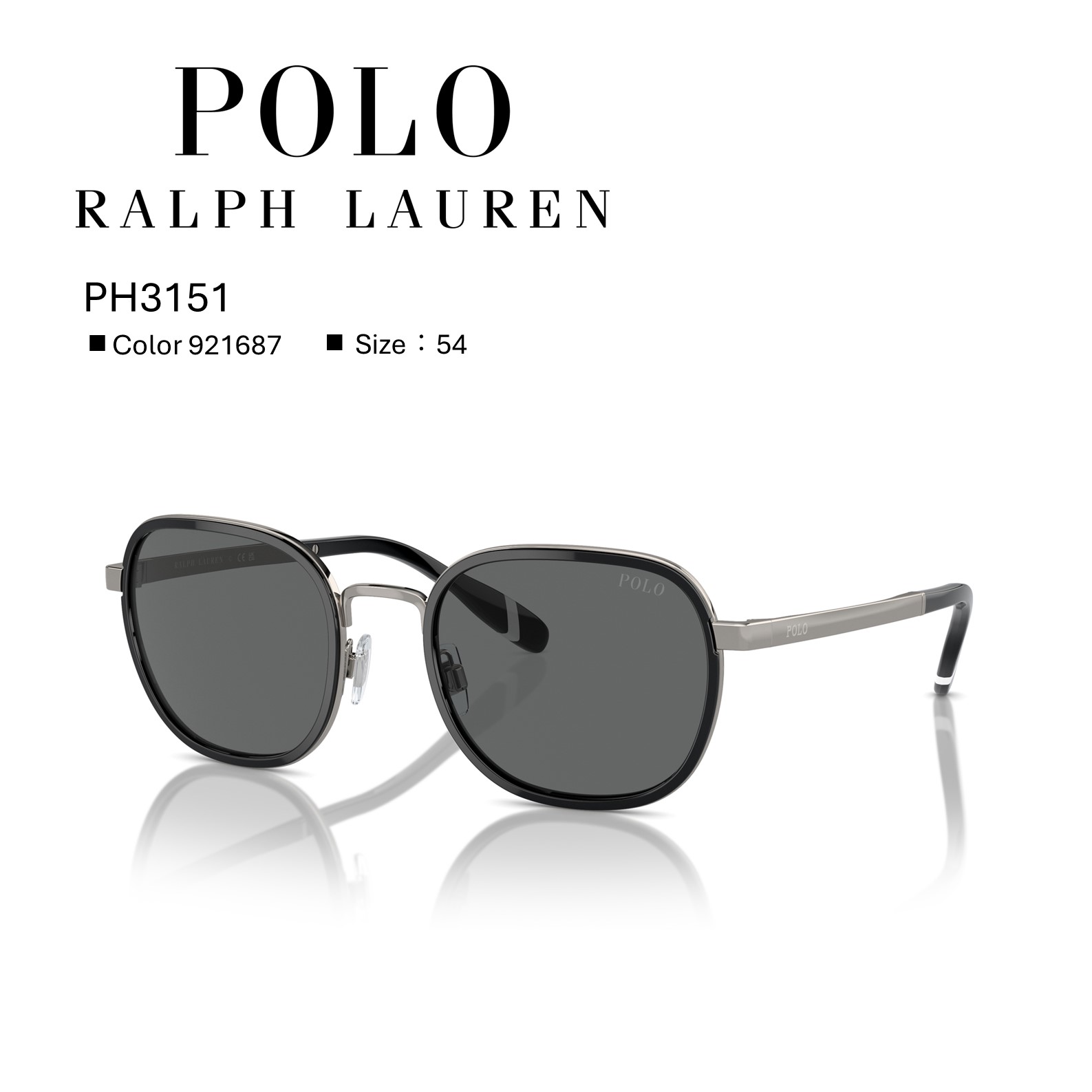 POLO RALPH LAUREN オーバルフレームサングラス POLO RALPH LAUREN サングラス Polo オーバル レディース