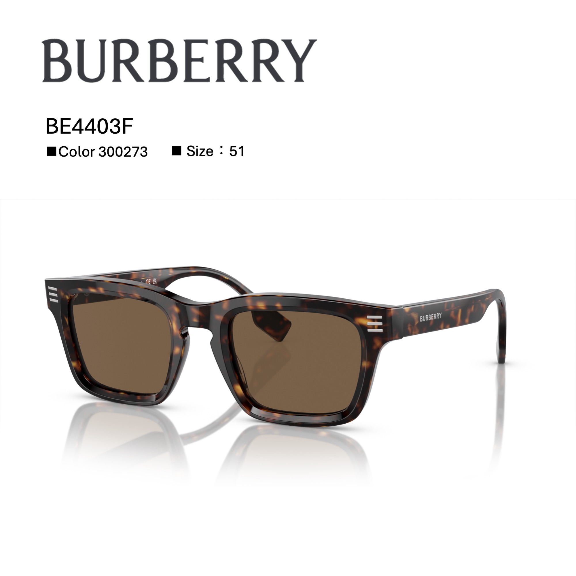 【継続期間制限事項尖んがり10倍】バーバリーサングラス【国内置き目品】Burberry BE4403F_300273 黒眼鏡 眼鏡・サングラス-サングラス-バッグ・小物・ブランド雑貨