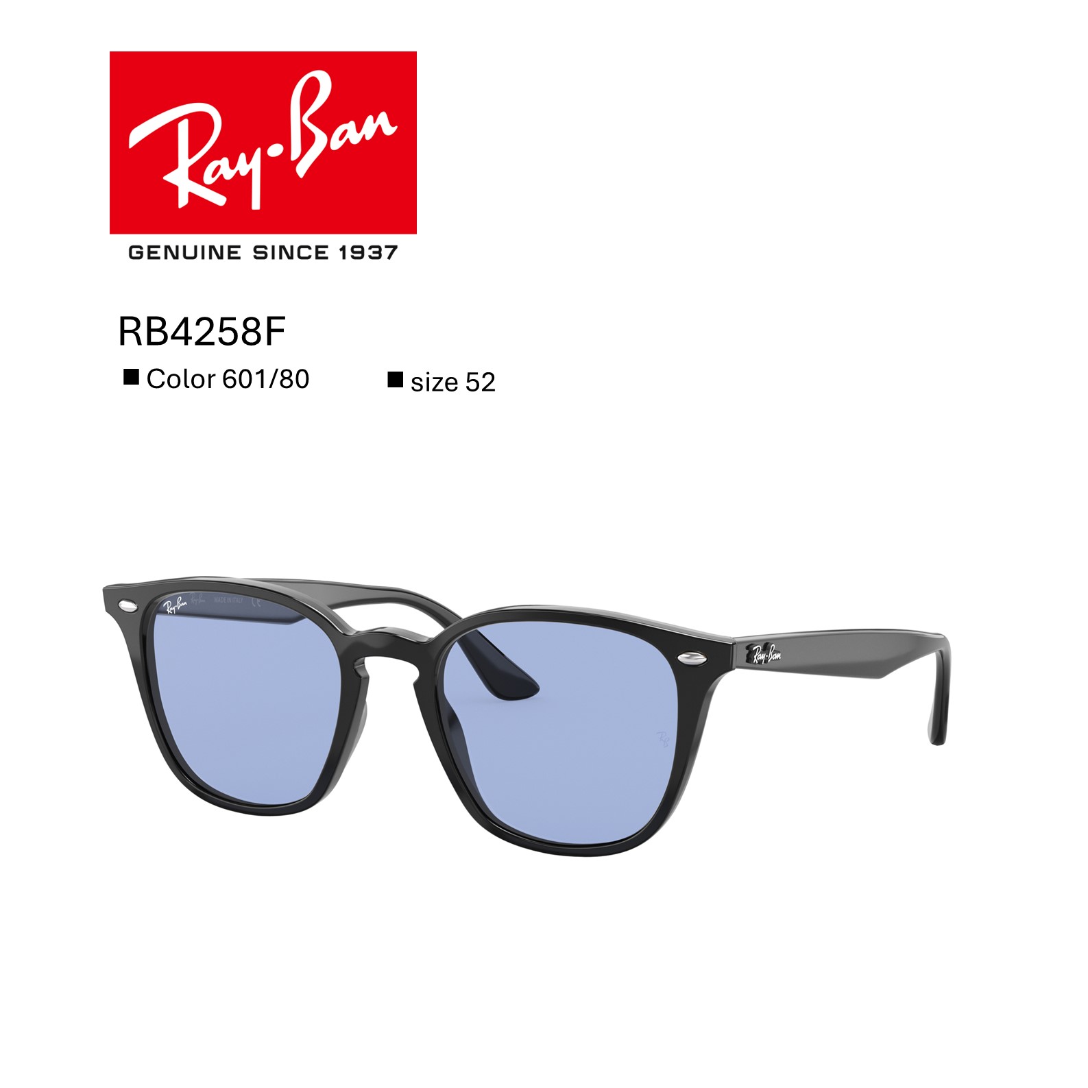 【サマーセール ポイント10倍】20%OFF【国内正規品】レイバン|RayBan|RB4258F_601/80 サングラス|和真パレット 店