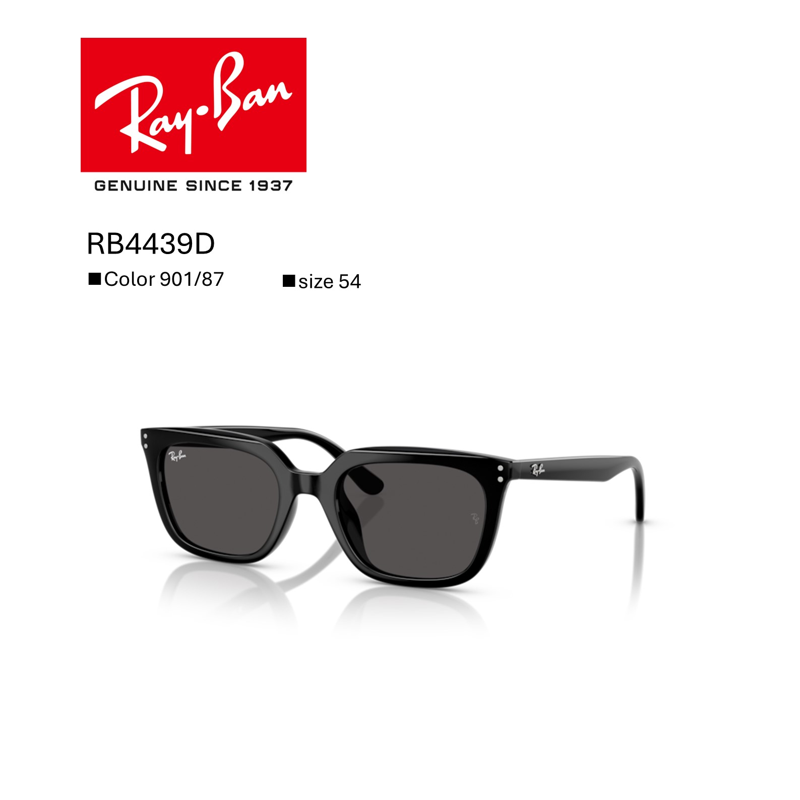 【期間限定ポイント10倍】20％OFF【国内正規品】レイバン｜RayBan｜RB4439D_901_87 レイバン　サングラス