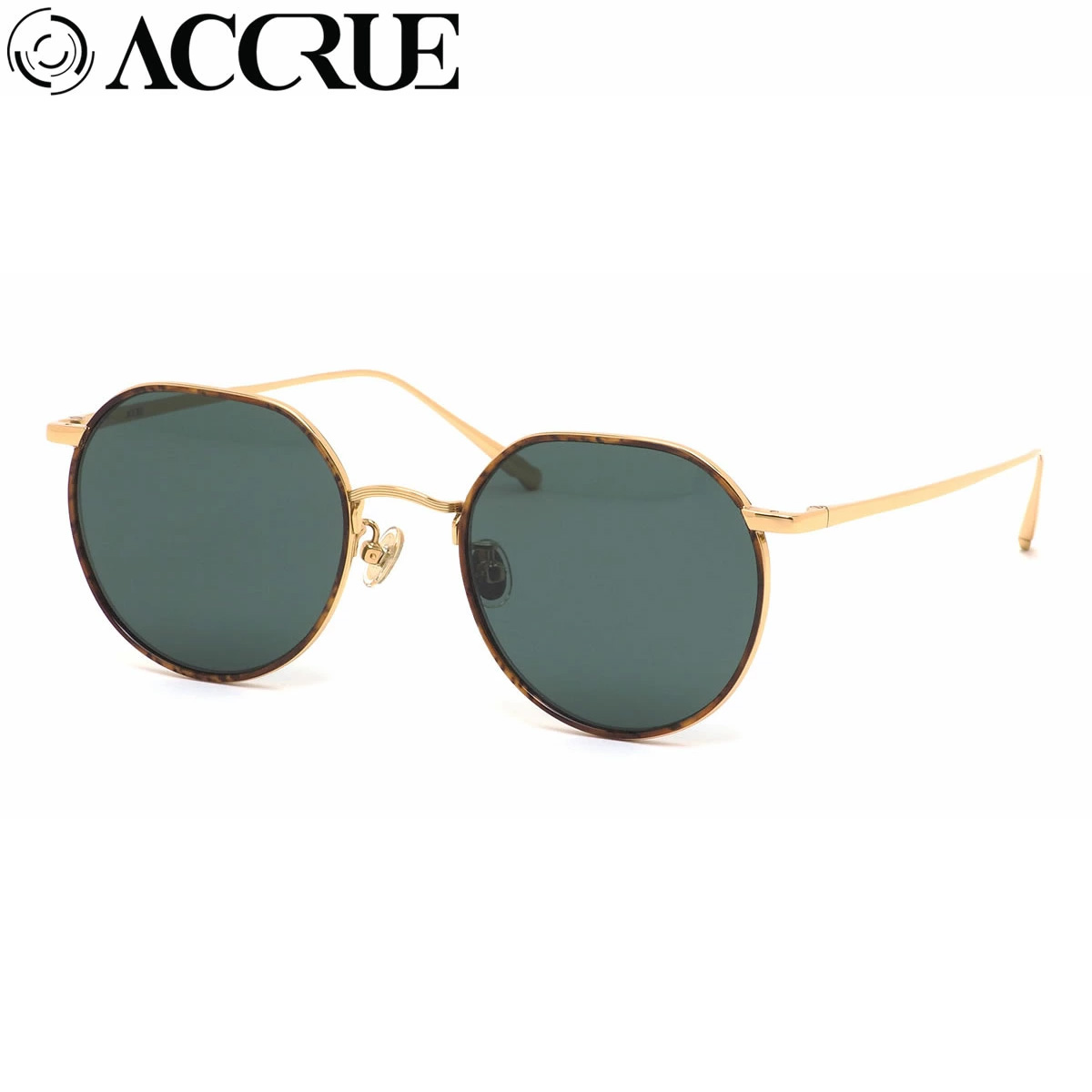 アクル ACCRUE サングラス Bonnie GDTO 54サイズ ACCRUE アクル accrue ボニー bonnie サングラス フラットレンズ ボストンシェイプ トータス メンズ レディース 13,104円