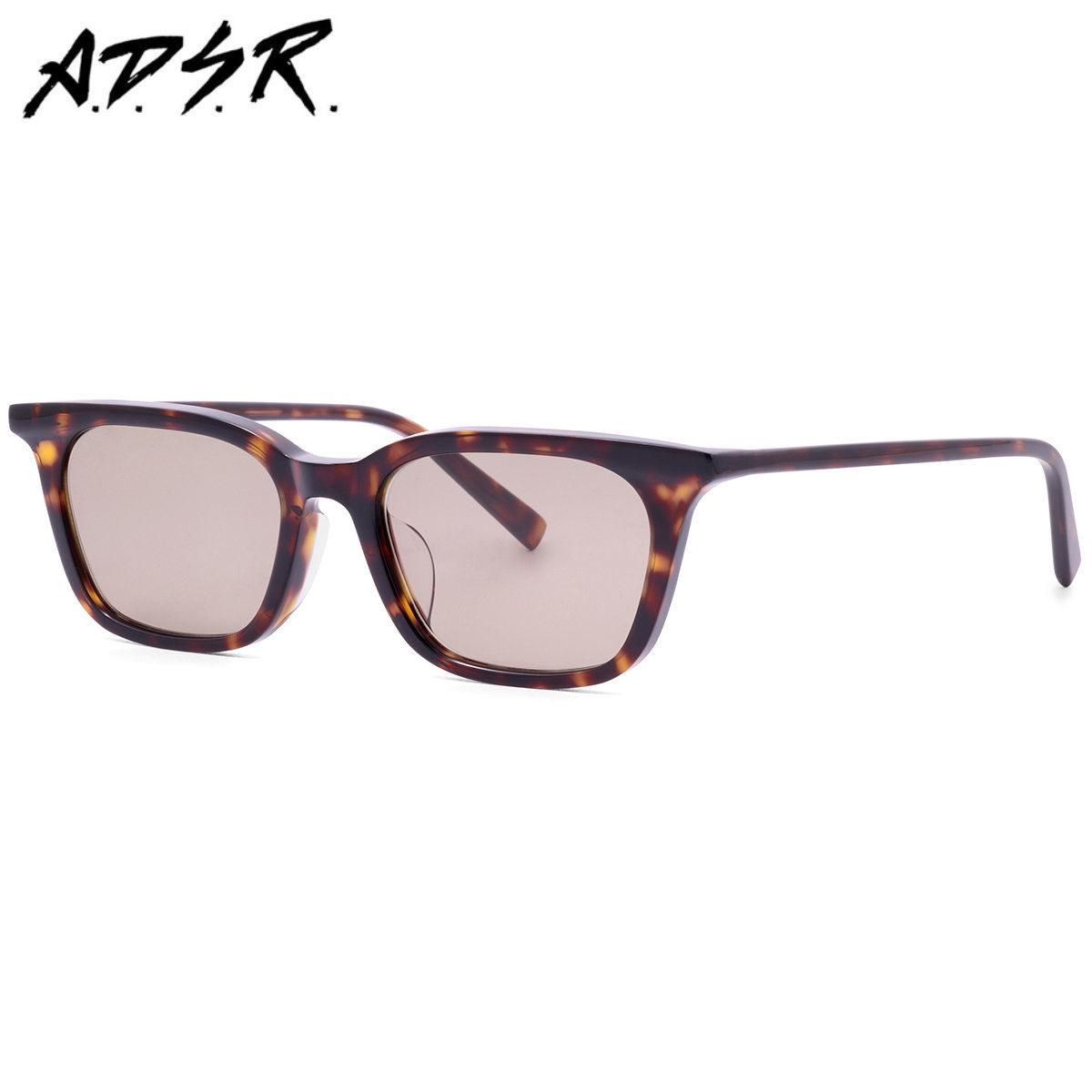 A.D.S.R. RYAN 02 51 サングラス エーディーエスアール ADSR ライアン ウェリントン ハバナブラウン グレー メンズ レディース｜電脳眼鏡