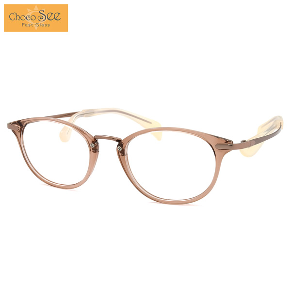 ちょこシー FG24515 BE 49 メガネ Choco See 鼻に跡がつかないメガネ 鼻パッドなし シャルマン CHARMANT レディース