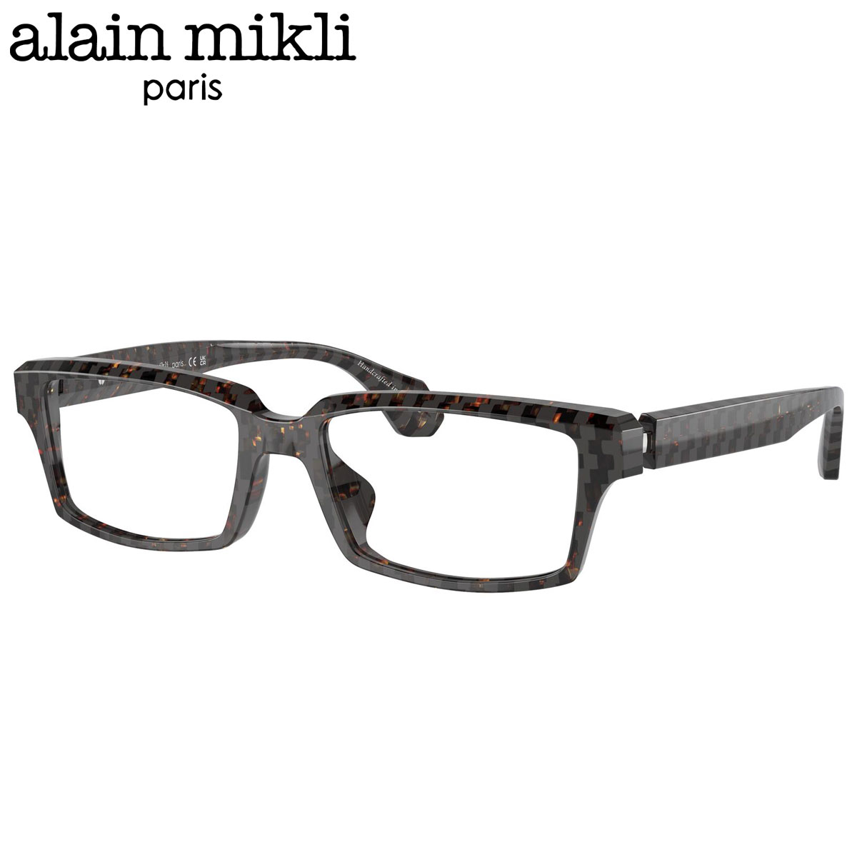 アランミクリ A03524D 001 55 メガネ alain mikli ダミエ 市松模様 hand made in Japan 日本製 メンズ レディース
