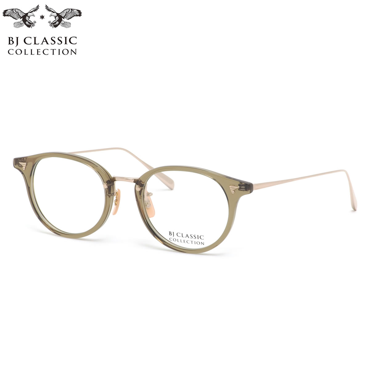 BJクラシック コレクション メガネ COM-510N NT 119-1 48 BJ CLASSIC COLLECTION コンビ シリーズ チタン 人気 おしゃれ 日本製 鯖江 メンズ レディース|電脳眼鏡