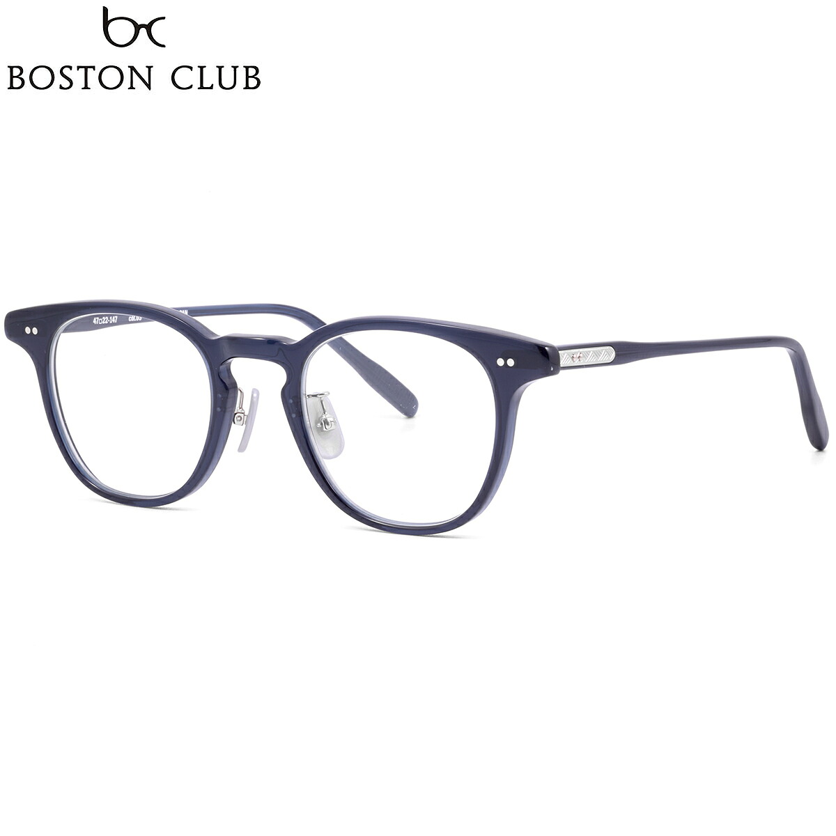ボストンクラブ PATRICK 03 47 メガネ 伊達メガネレンズ付 BOSTON CLUB パトリック 国産 メイドインジャパン 日本製 鯖江 メンズ レディース|電脳眼鏡