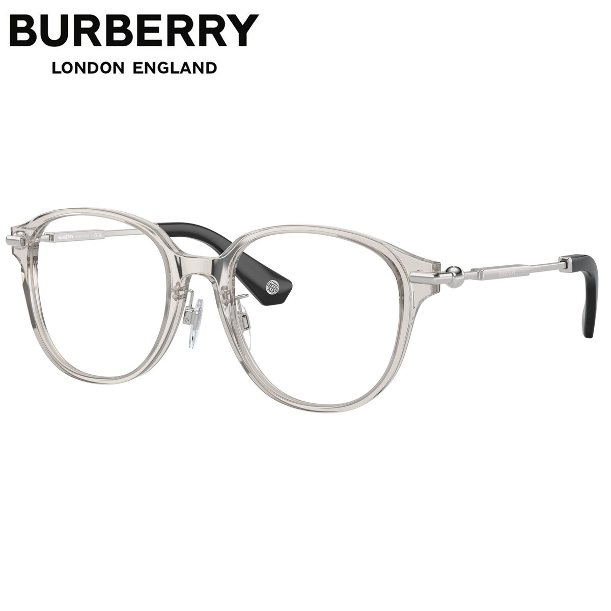 バーバリー BE2412D 4127 52 メガネ BURBERRY トランスペアレント クリア Made in Itary メンズ レディース|電脳眼鏡