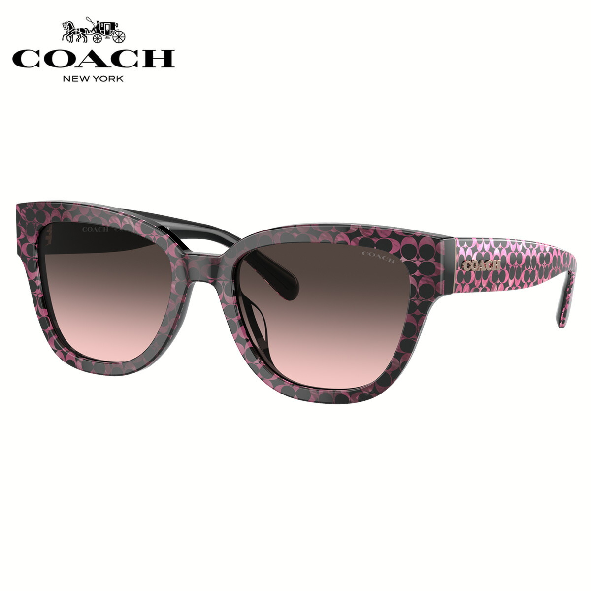D）COACH コーチ グレーグラデーション サングラス HC8331 D）COACH コーチ グレーグラデーション サングラス HC8331