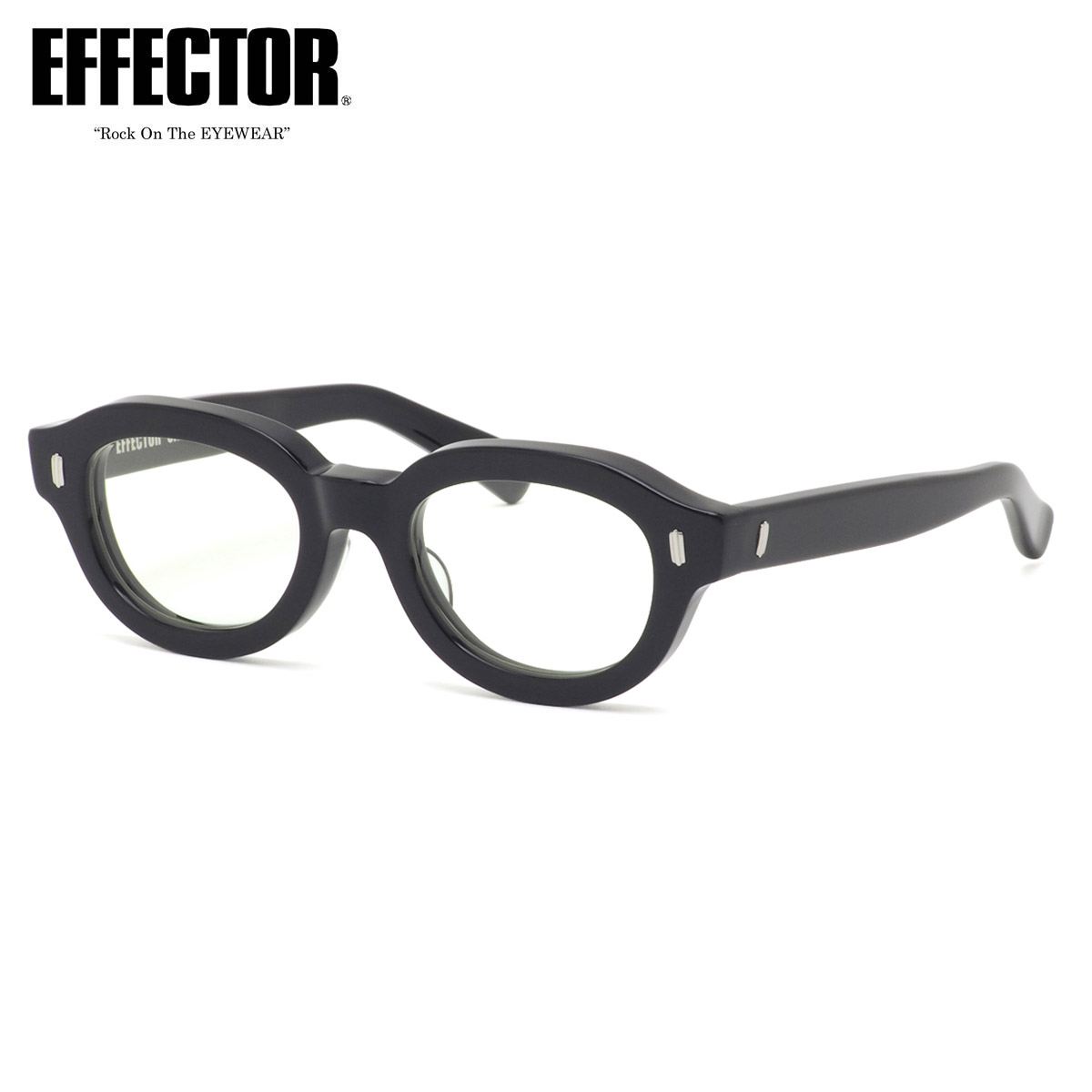 エフェクター メガネ CANON BK 48 UVカット 伊達メガネレンズ付 EFFECTOR カノン 日本製 鯖江 国産 メンズ レディース