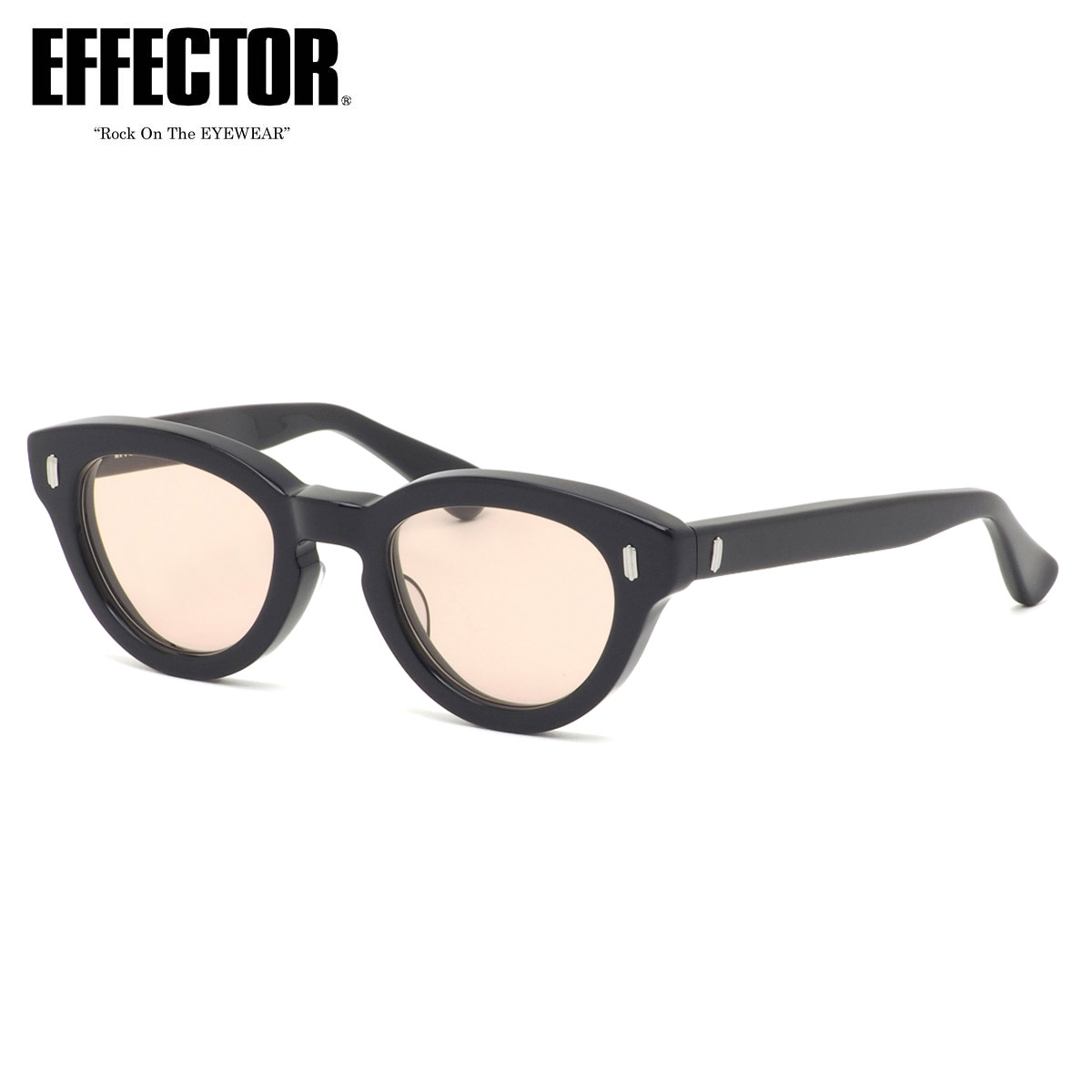 エフェクター メガネ MOLTO BK/BR 47 サングラス仕様 カラーレンズ 薄い色 EFFECTOR モルト 日本製 鯖江 国産 メンズ レディース
