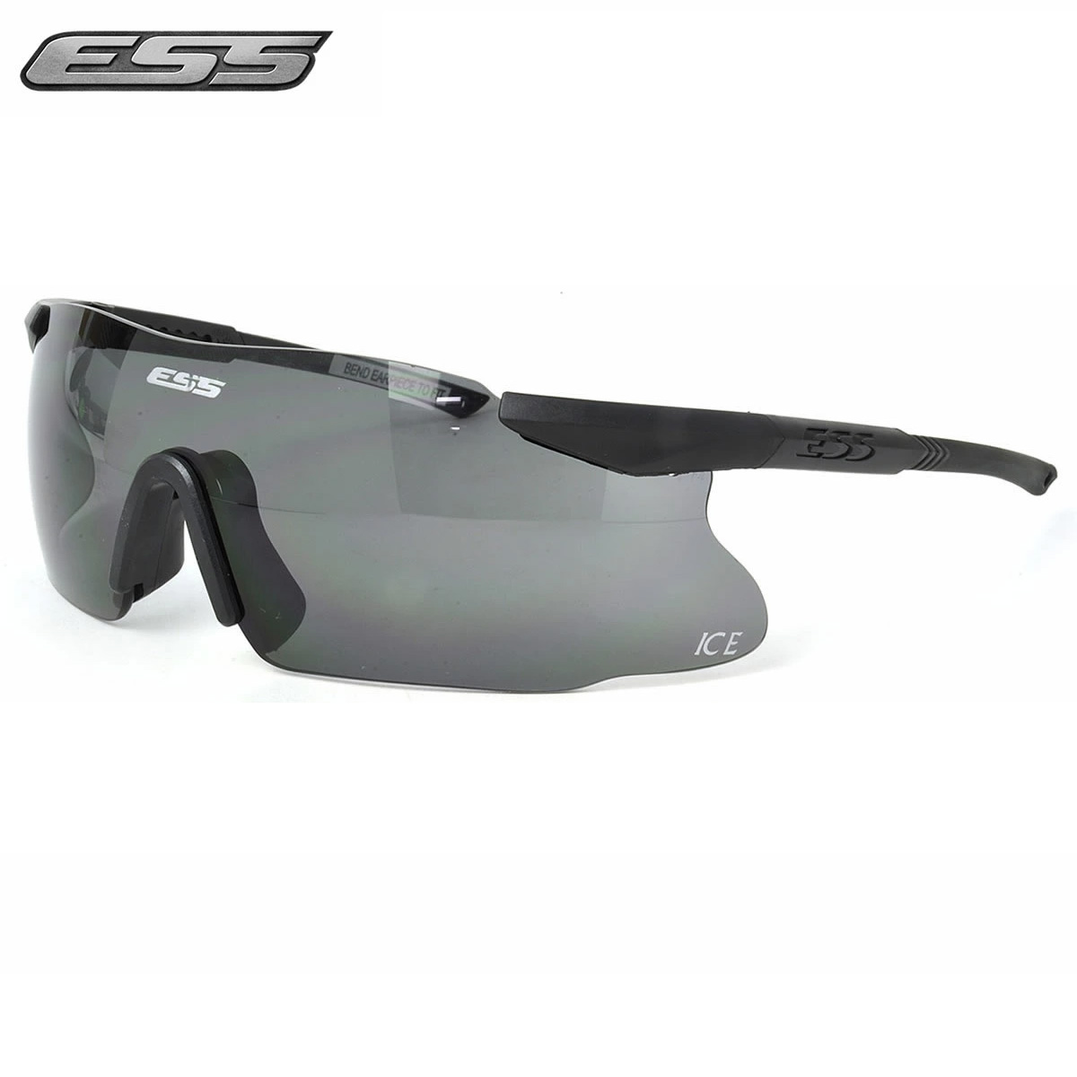 【楽天市場】ESS サングラス ICE 3LS アイス アイシールド 740-0019 標準サイズ 3色のレンズが付属 防弾 サバゲー ...