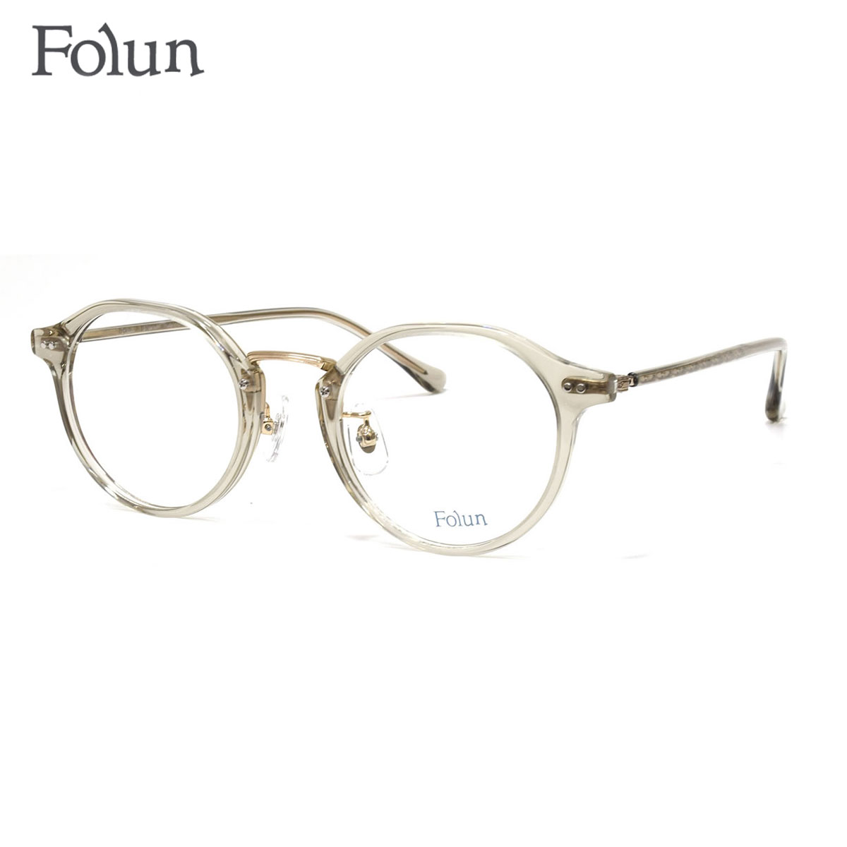 フォルン FL2026 LGY 46 メガネ Folun βチタン レディース
