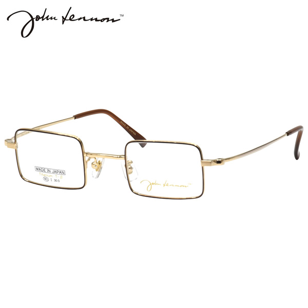 ジョンレノン JL-1116 1 43 メガネ John Lennon チタン βチタン 四角 長方形 日本製 国産 メンズ レディース｜電脳眼鏡