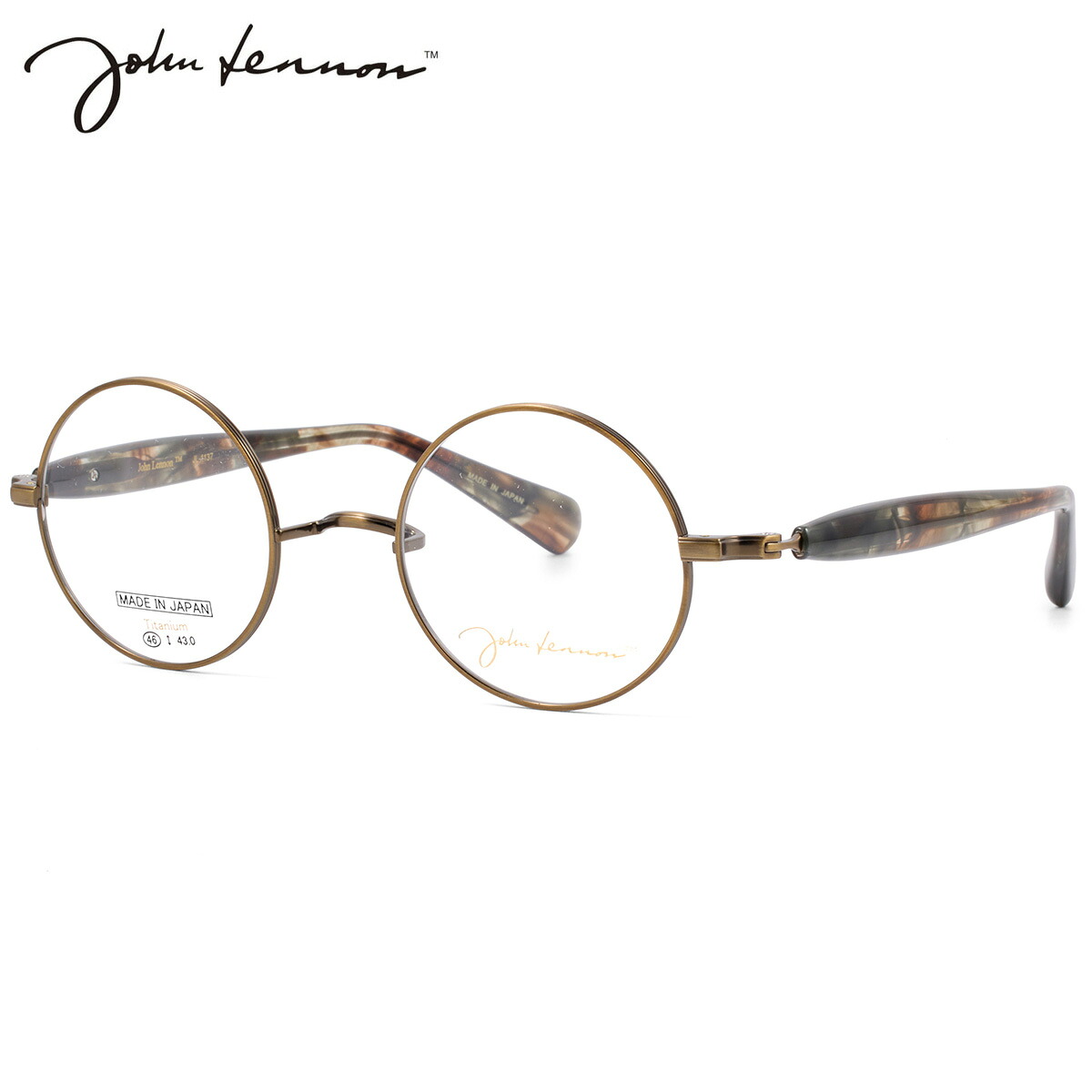 ジョンレノン JL-1137 2 46 メガネ John Lennon ビートルズ オノヨーコ 日本製 国産 メンズ レディース｜電脳眼鏡