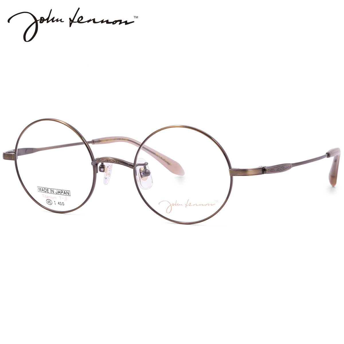 ジョンレノン JL-1140 3 46 メガネ John Lennon ビートルズ オノヨーコ 日本製 国産 メンズ レディース｜電脳眼鏡