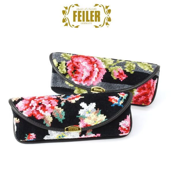 【新品・未使用】FEILER フェイラー　ハイジ　メガネケース 花柄 黒 ハイジ メガネケース | 商品詳細 | 高島屋オンラインストア