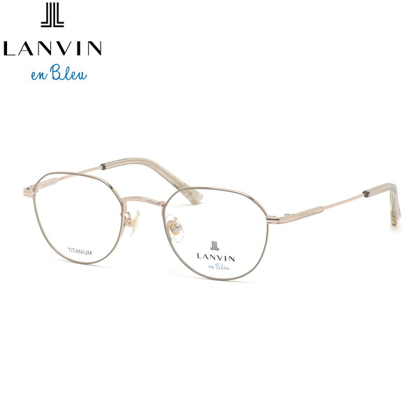 ランバンオンブルー VLB004J 0I88 48 メガネ LANVIN en Bleu JL クラウンパント チタン レディース|電脳眼鏡