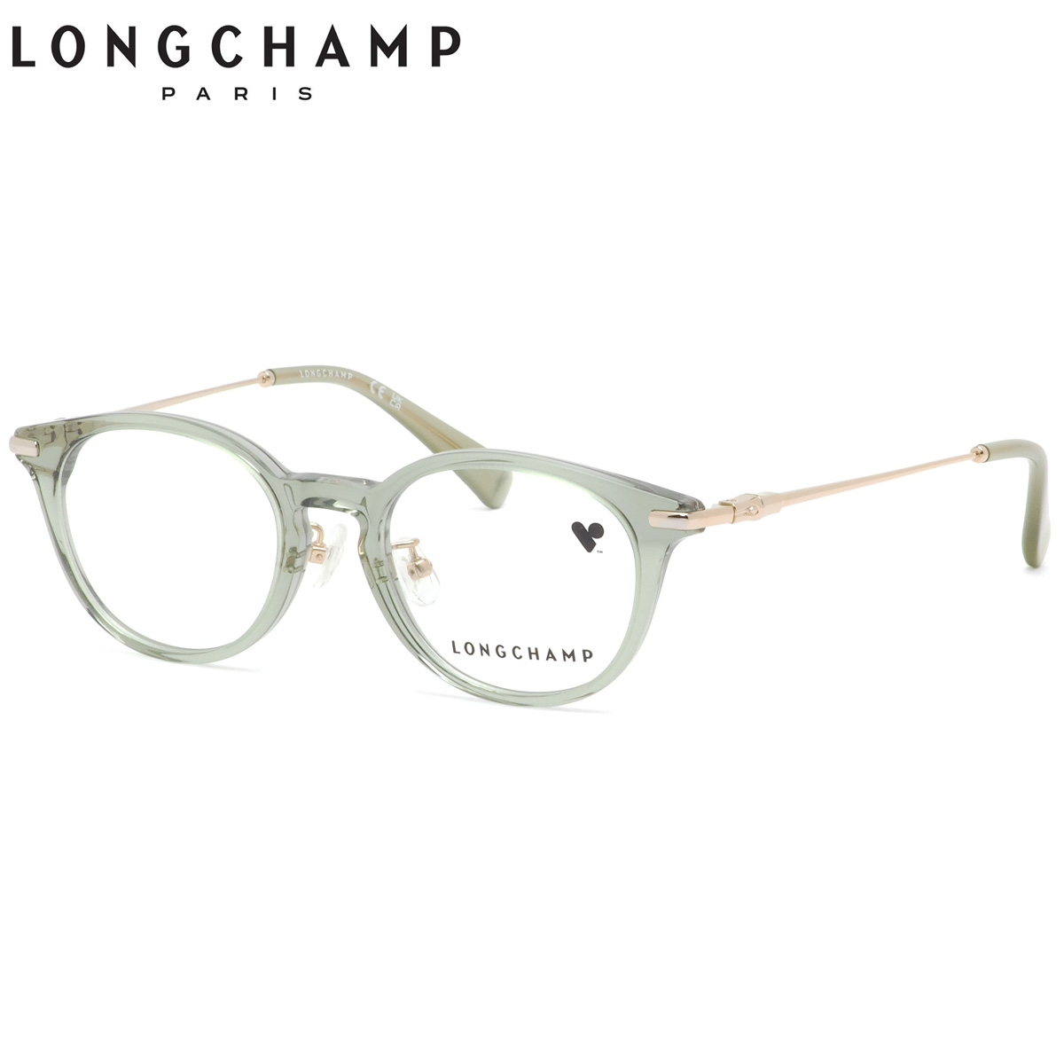 ロンシャン LO2746LBJ 303 47 メガネ LONGCHAMP ル ロゾ ボスリントン トランスペアレント グリーン系 ローブリッジフィット レディース