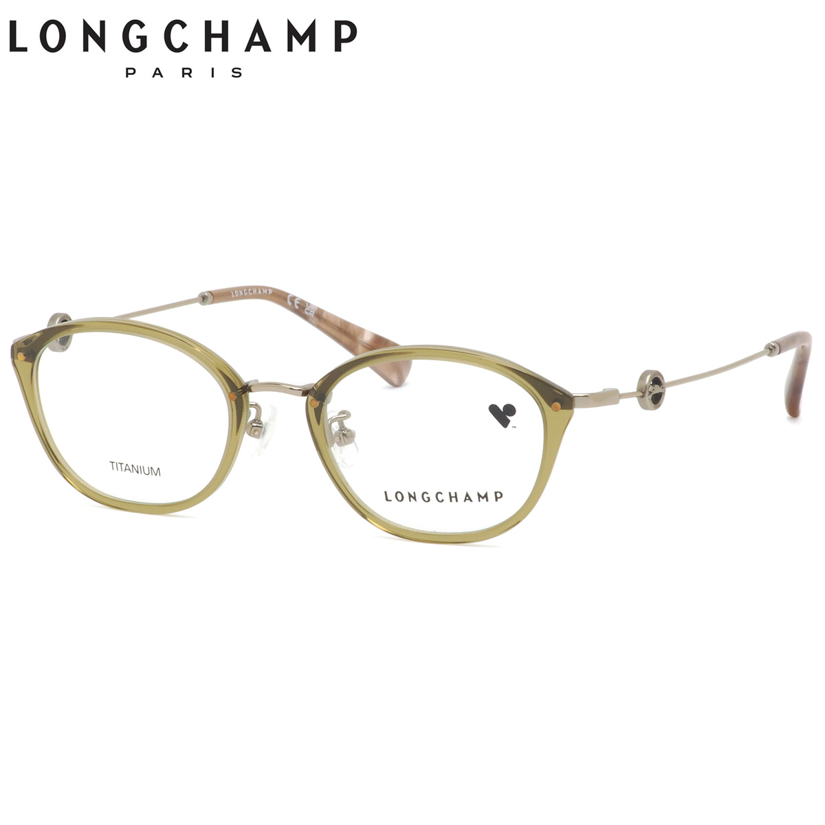 ロンシャン LO2748LBJ 319 48 メガネ LONGCHAMP ロンシャン ホース クリアカーキ ローブリッジフィット レディース|電脳眼鏡