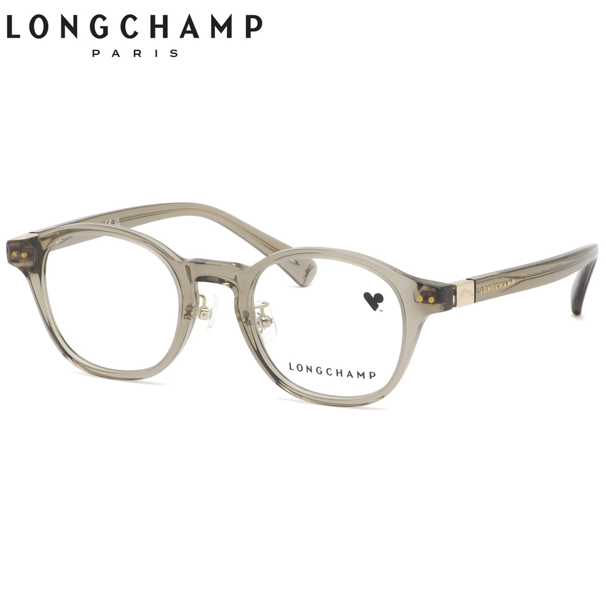 ロンシャン LO2750LBJ 303 46 メガネ LONGCHAMP クリアオリーブ 小さめ バネ蝶番 ローブリッジフィット レディース｜電脳眼鏡