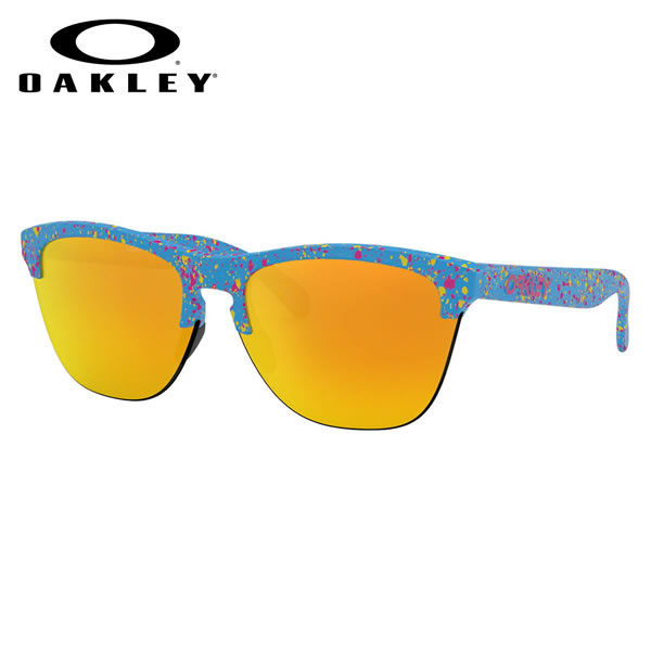 大流行中 オークリー Oakley サングラスoo9374 14 63frogskins Lite フロッグスキンライト ナイロール ハーフリムsplatter Sky Blue Fire Iridium キーホールブリッジ オークレー かっこいいメンズ レディース bf 楽天ランキング1位 Youngqi Com