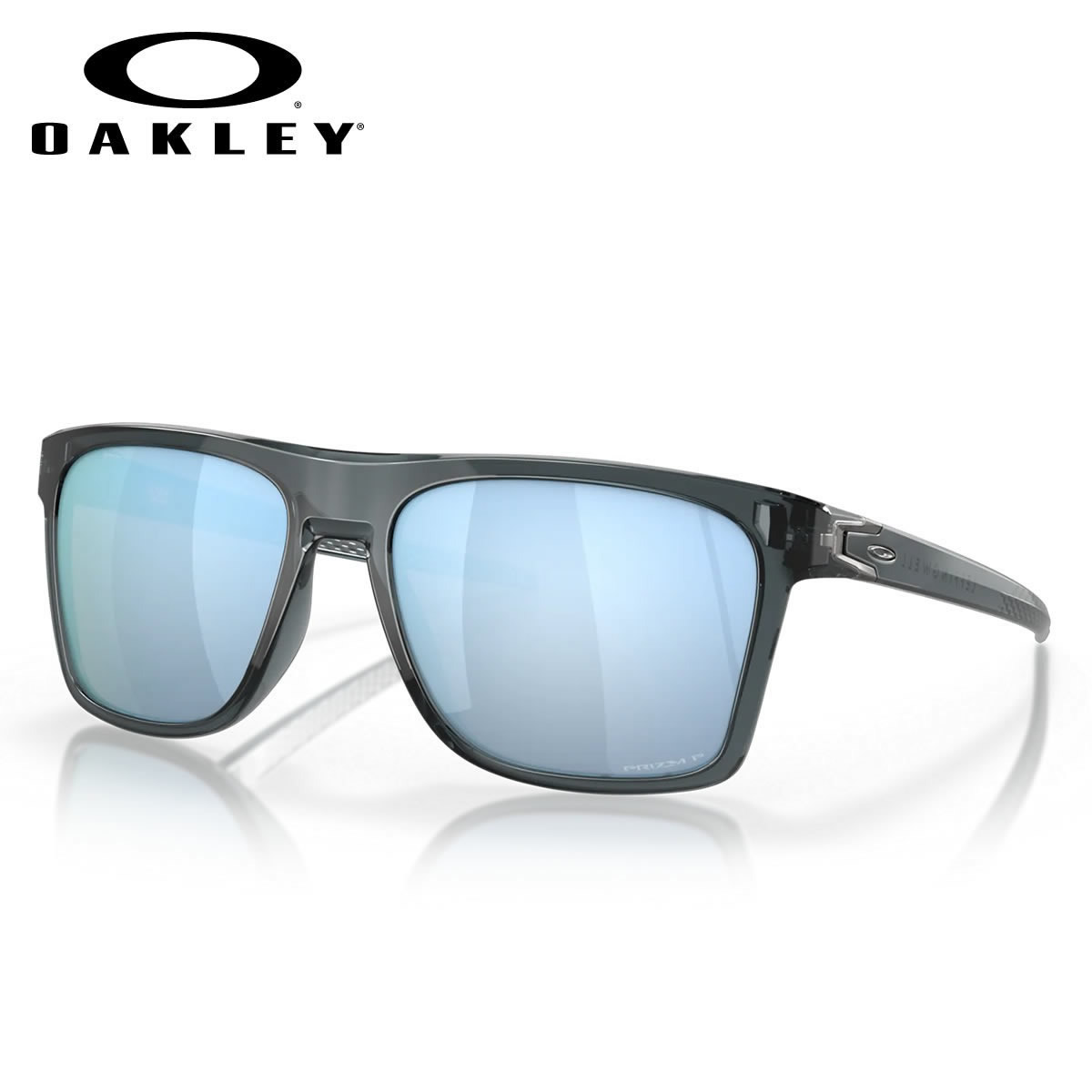 オークリー OO9100-05-57 サングラス OAKLEY LEFFINGWELL レフィングウェル 偏光レンズ 偏光サングラス ミラーレンズ Crystal Black/Prizm Deep Water Polarized オークレー かっこいい 釣り メンズ レディース|電脳眼鏡