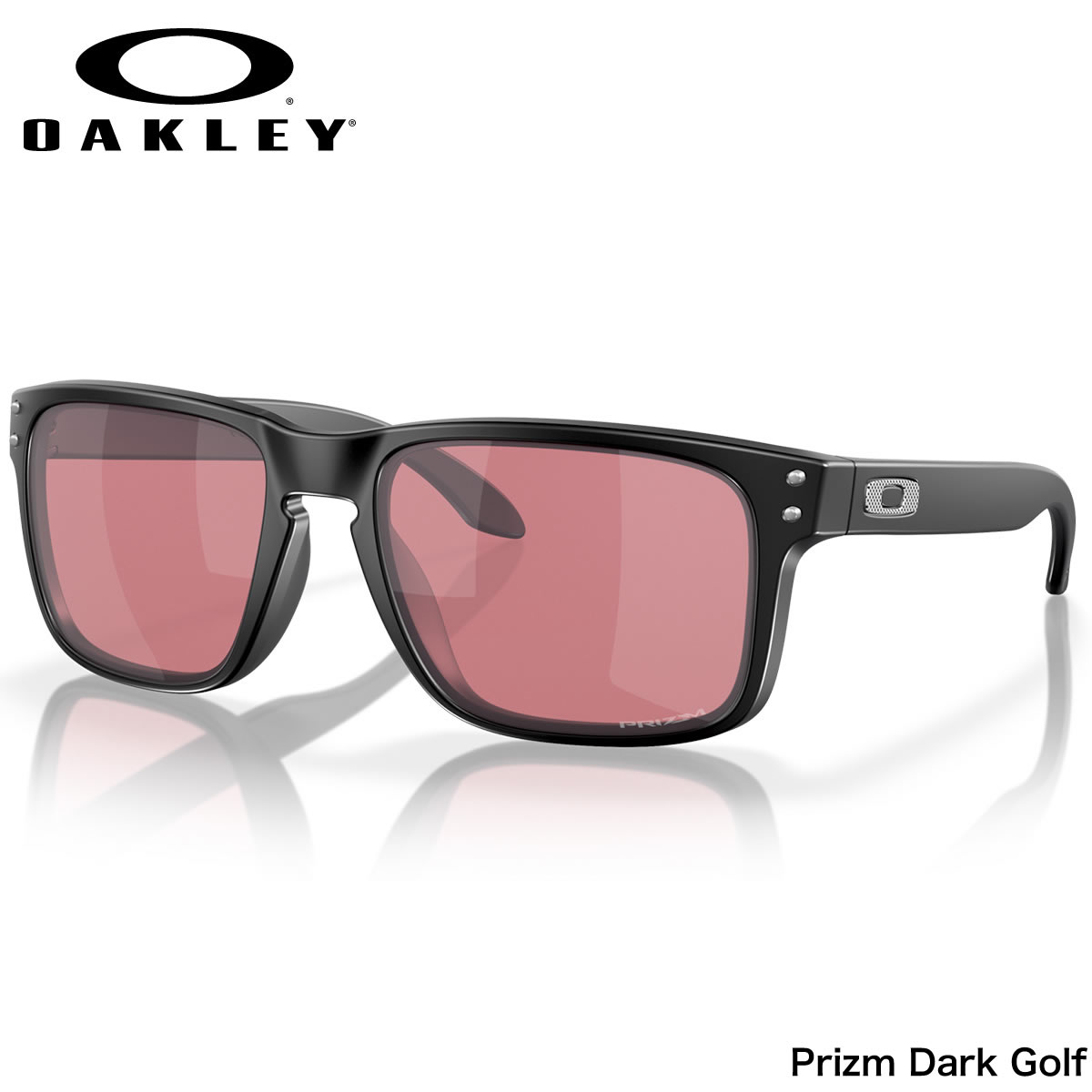 オークリー OO9244-70-56 サングラス OAKLEY HOLBROOK ホルブルック プリズム Matte Black/Prizm Dark Golf オークレー メンズ レディース画像