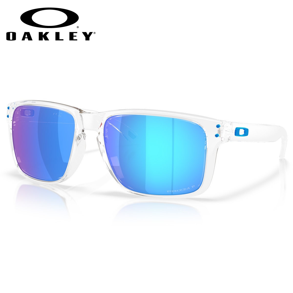 オークリー OO9487F-07-61 サングラス OAKLEY HOLBROOK XXL ホルブルック エクストラ・エクストラ・ラージ プリズム Polished Clear/Prizm Sapphire Polarized 偏光レンズ 偏光サングラス スポーツ アジアフィット アジアンフィット メンズ レディース｜電脳眼鏡